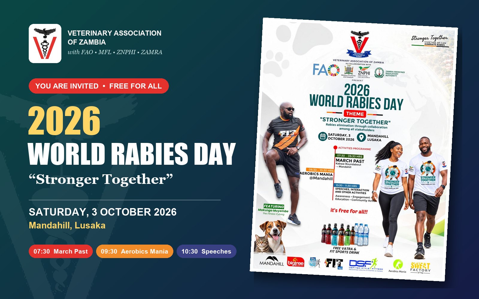 WORLD RABIES DAY LUSAKA EVENT - "STONGER TOGETHER"